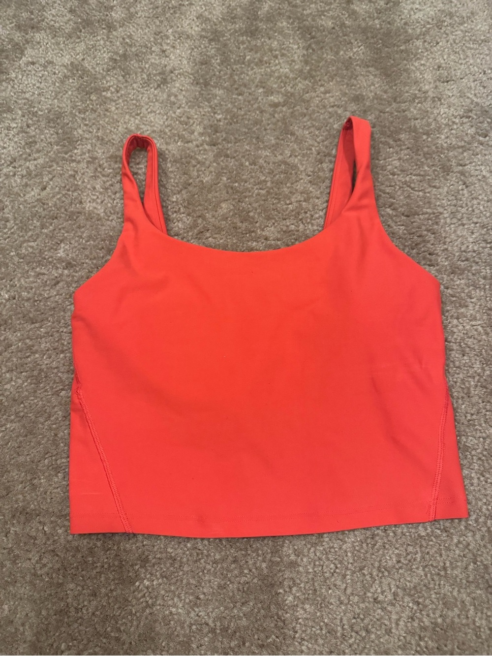 Old Navy Bright Red Square Neck Tank Top
